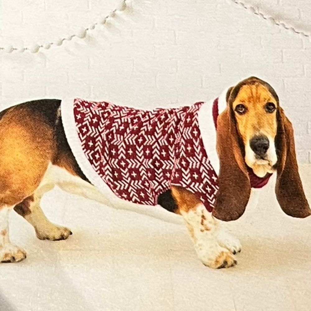 ‎Wondershop Red and White Pet Sweater, Size M, NWT